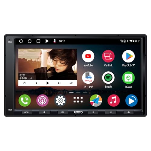 ATOTO A6 PF Androidカーナビ，ダブルDINカーステレオ、ワイヤレスCarPlay、ワイヤレス Android Auto、ディスプレイオーディオ 7インチ、タッチスクリーン、GPS トラッキング 、 ミラーリンク、 デュアルBluetooth、WiFi/BT/USBテザリングインターネット、HD LRV, 2G+32GB、A6G2A7PF